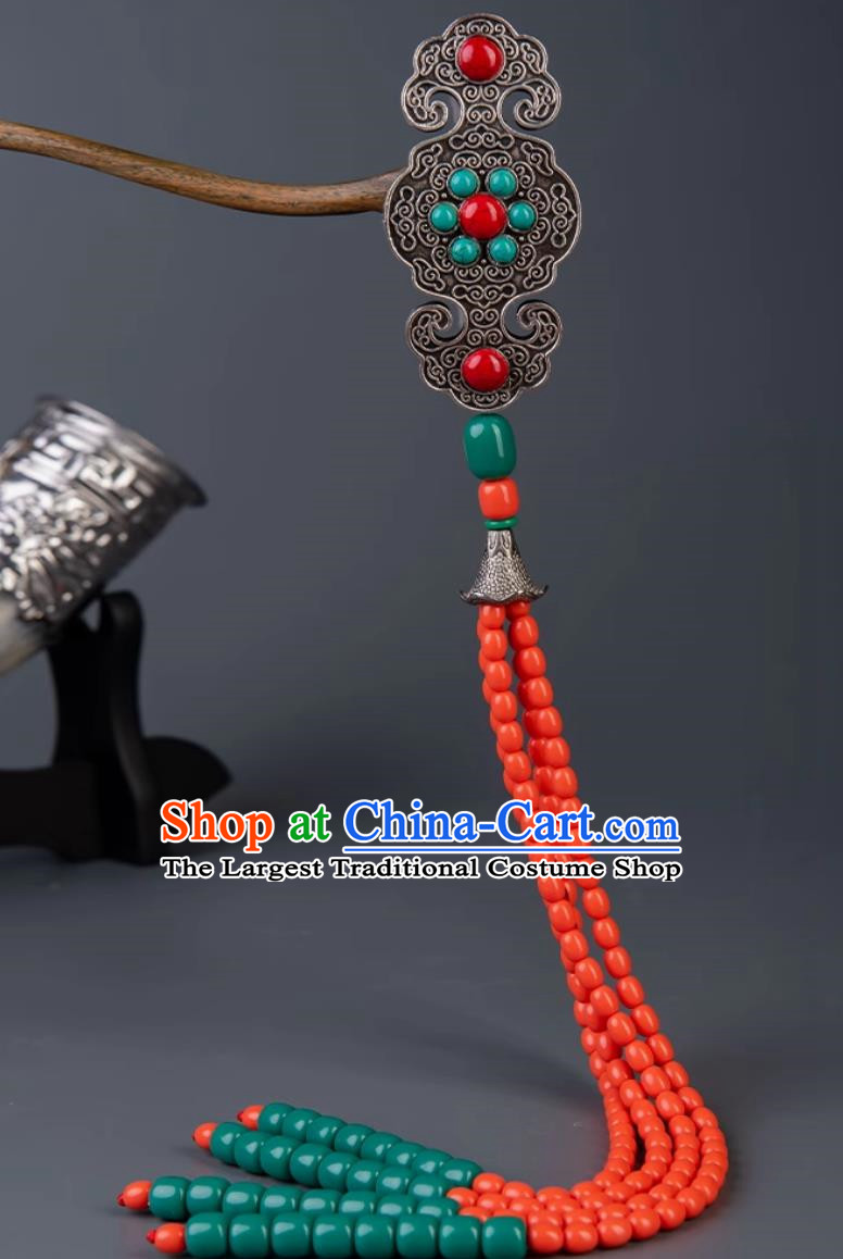 Ethnic Mongolian Necklaces Jewelry Exotic Clothing Hangings Handmade Creative Beads Clothing And Accessories