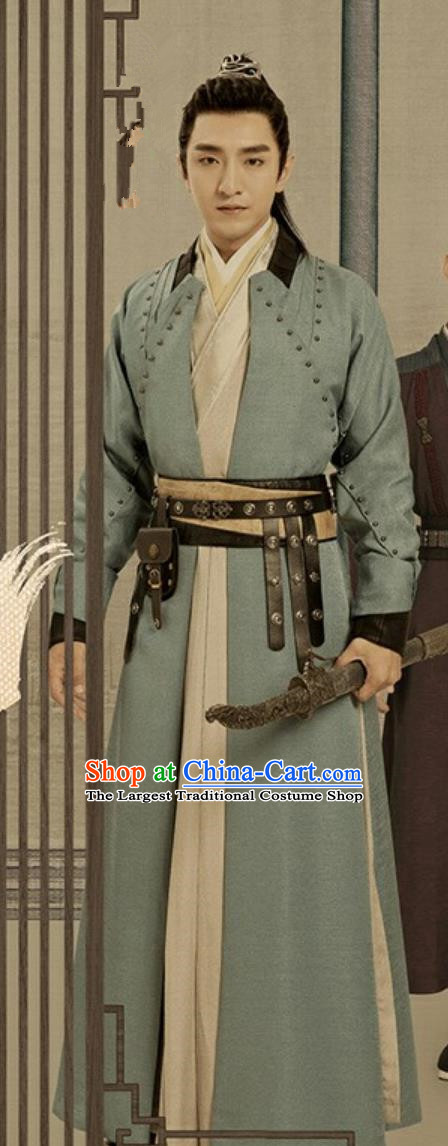 Chinese Ancient Noble Childe Costumes TV Series Jun Jiu Ling Young Hero Zhu Zan Outfit