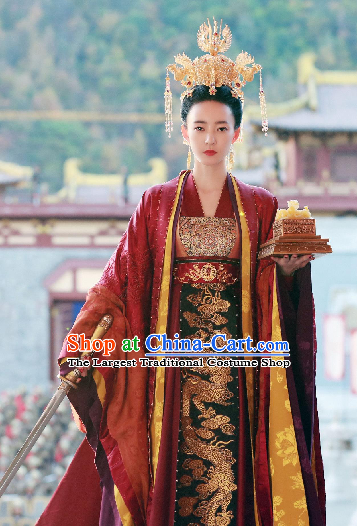 TV Drama The Legend of Zhuohua Princess Rou Jia Dresses China Ancient Royal Empress Garment Costumes