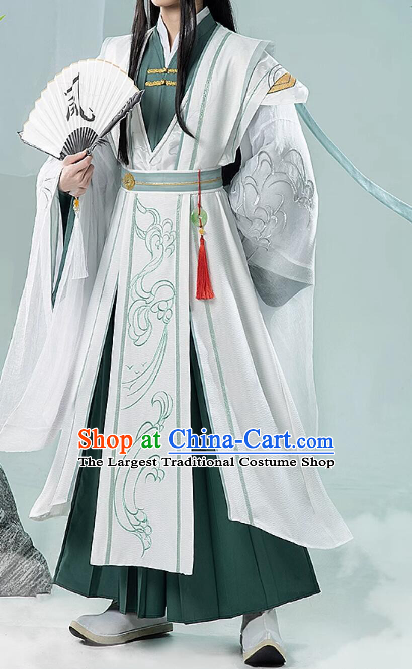 Ancient Chinese Super Hero Costumes Comic Heaven Official Blessing Shi Qing Xuan Male Outfit