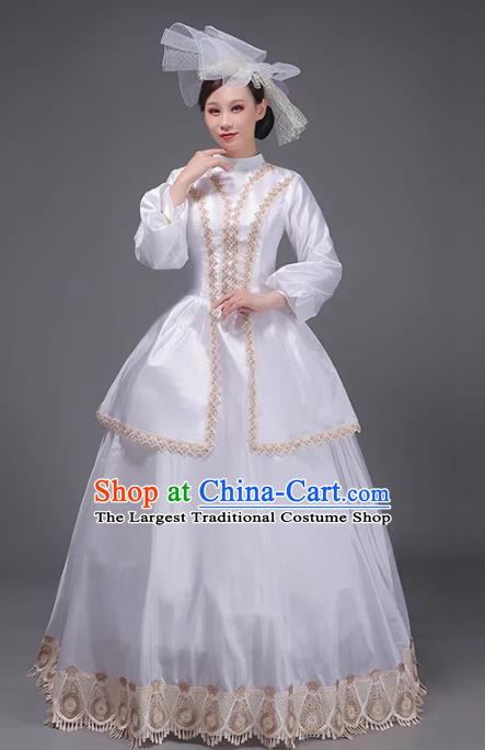 European Medieval Court Dress Baroque Period Retro Aristocratic Princess Costume Runway Drama Clothing