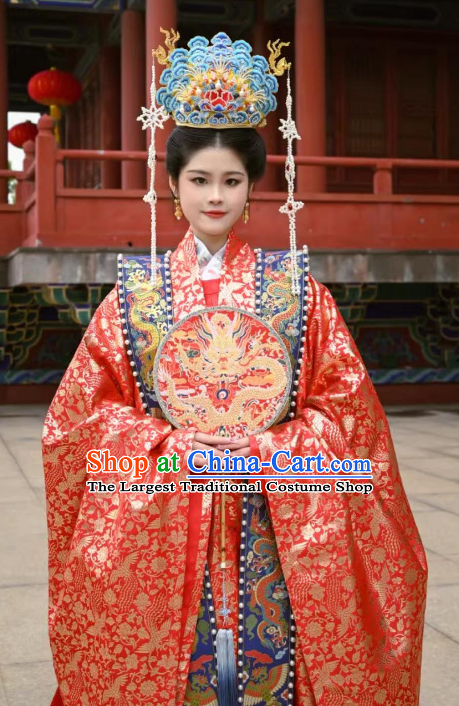 China Wedding Clothing Ancient Chinese Bride Costumes Hanfu Xia Pei Online Shop Traditional Ming Dynasty Empress Dresses Complete Set