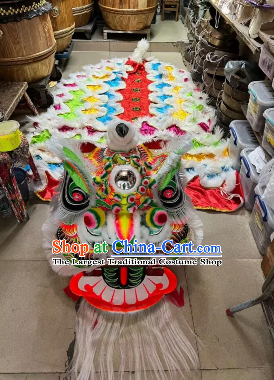 Online Shop Chinese Happy New Year Lion Dance Equipment Traditional Handmade Liu Bei Lion Costume China Fut San Dancing Lion Costumes
