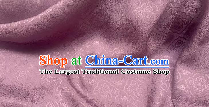 Cameo Brown Chinese Classical Pattern Jacquard Material Traditional Cheongsam Fabric China Mulberry Silk Cloth