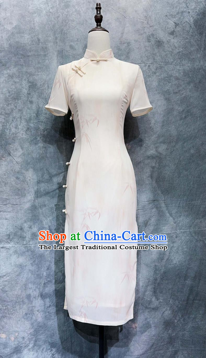 China Classical Cheongsam Modern Qipao Dress Minguo Woman Costume