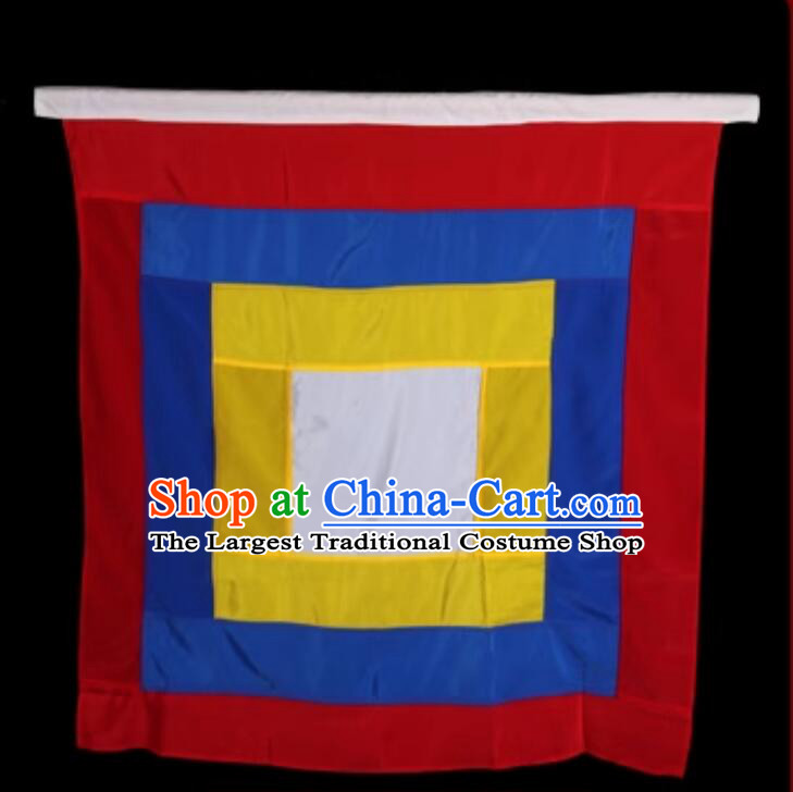 Handmade Beijing Opera Banner Chinese Perking Opera Flag Loop Shape Flag