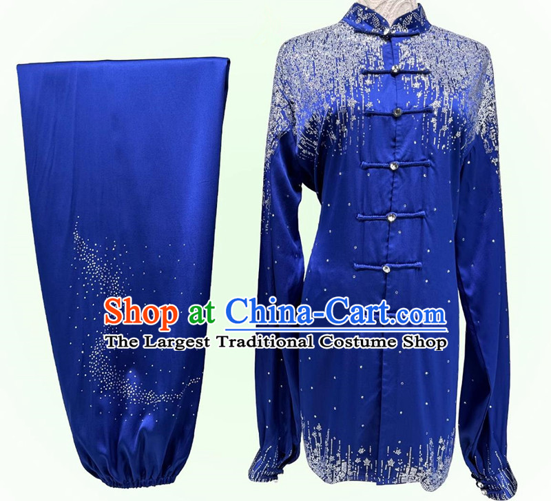 Galaxy Diamond Tai Chi Suit Chinese Wushu Competition Costume Tai Chi Performance Clothing