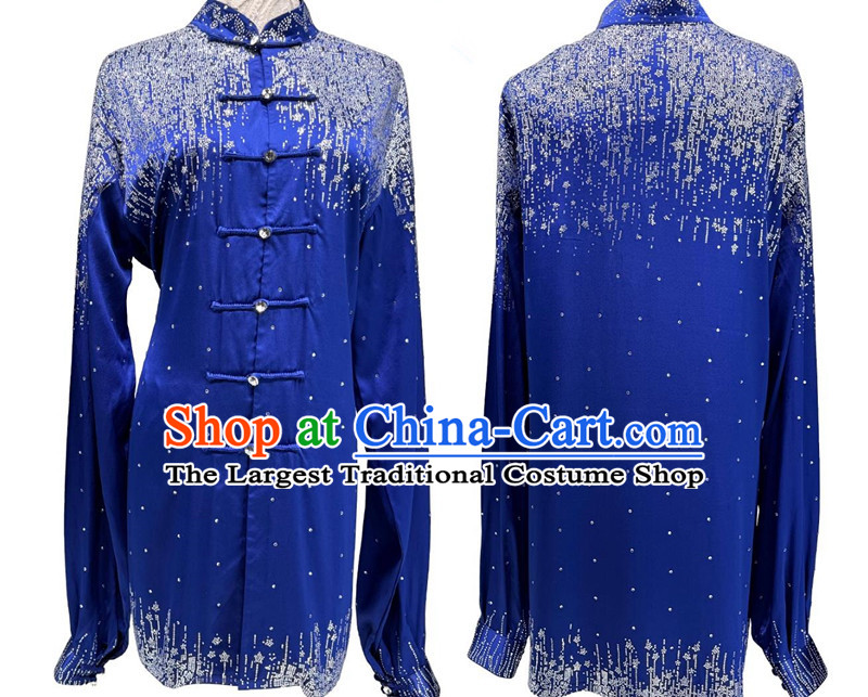 Galaxy Diamond Tai Chi Suit Chinese Wushu Competition Costume Tai Chi Performance Clothing
