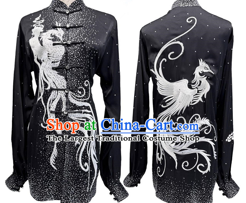 Starry Diamond Tai Chi Suit Group Wushu Competition Costume Chinese Kung Fu Performance Clothing