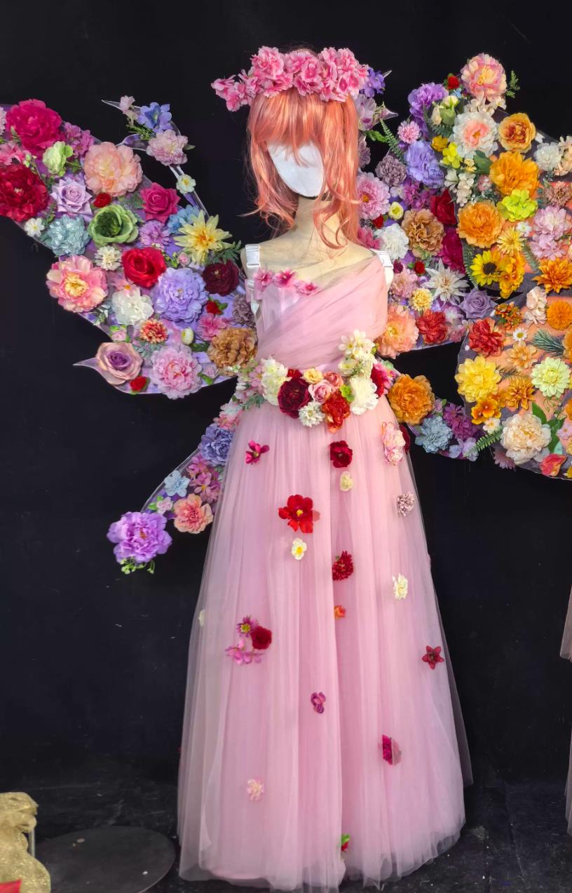 Parade Performance Costume Butterfly Wings Flower Fairy Performance Wear Butterfly Fairy Stage Attire
