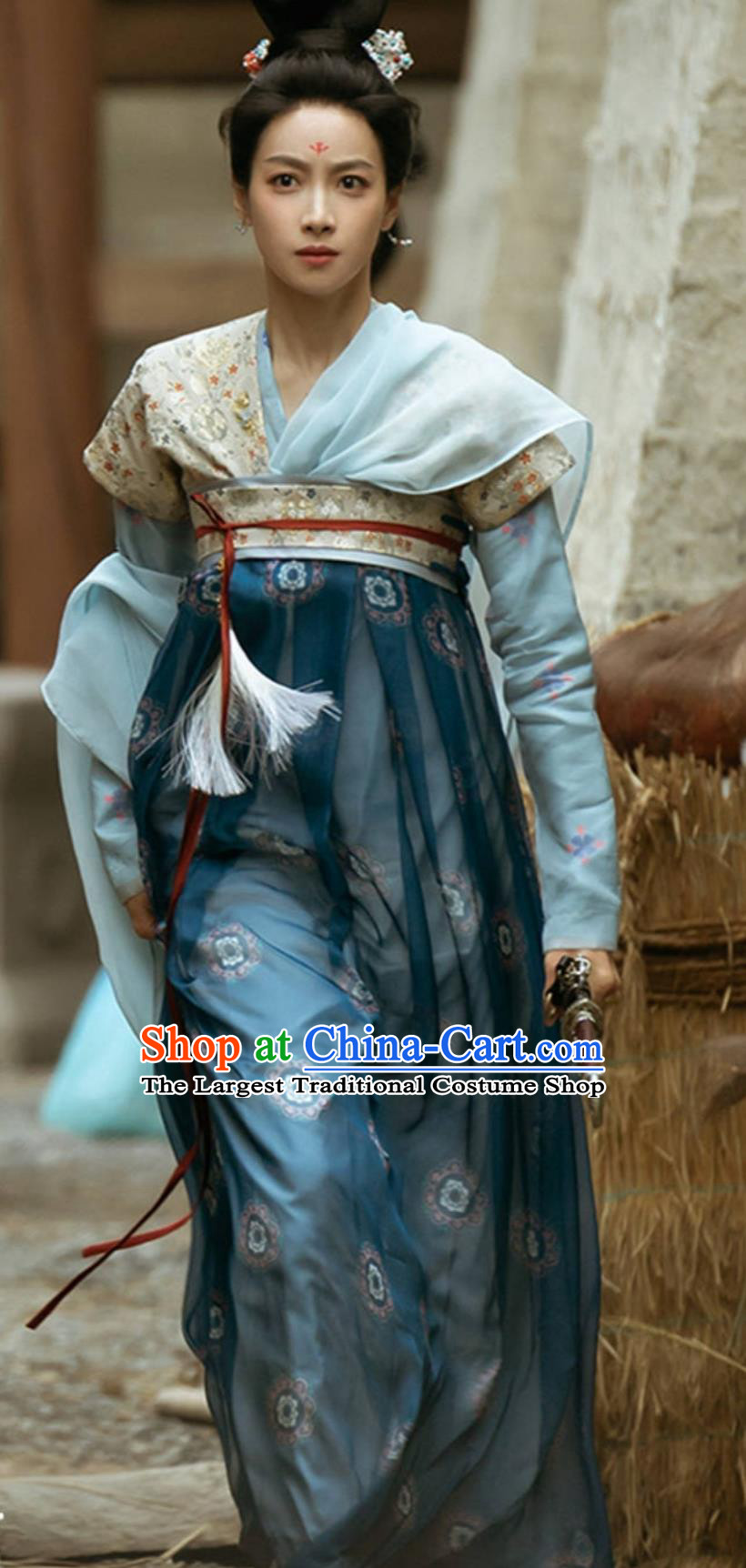 Traditional Hanfu Dress Drama Wind Rises in Luoyang Noble Lady Wu Si Yue Clothing Chinese Tang Dynasty Woman Clothing