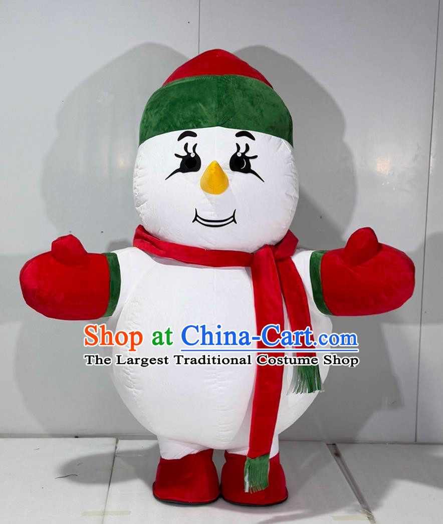 Christmas Snowman Inflatable Cartoon Costume Halloween Event Performance Mascot Clothing