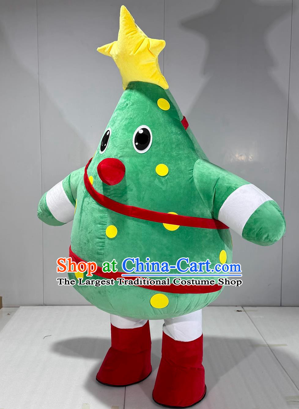 Christmas Tree Inflatable Cartoon Costume Halloween Event Performance Star Mascot Clothing
