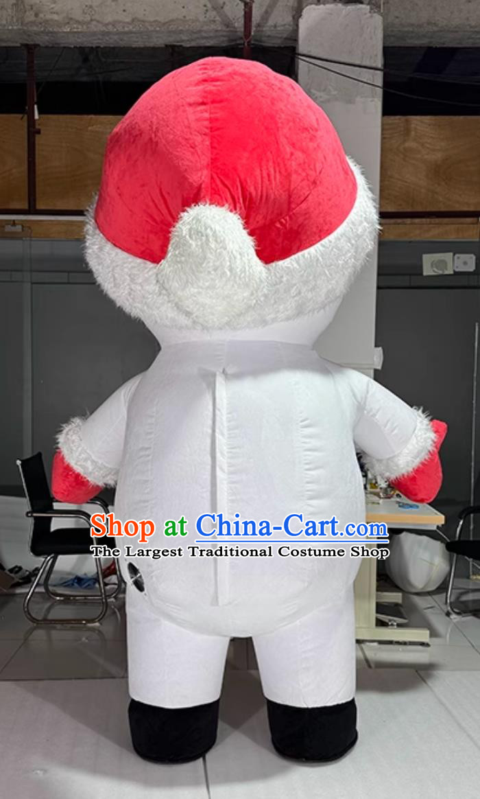 Snowman Inflatable Cartoon Costume New Year Event Performance Mascot Clothing