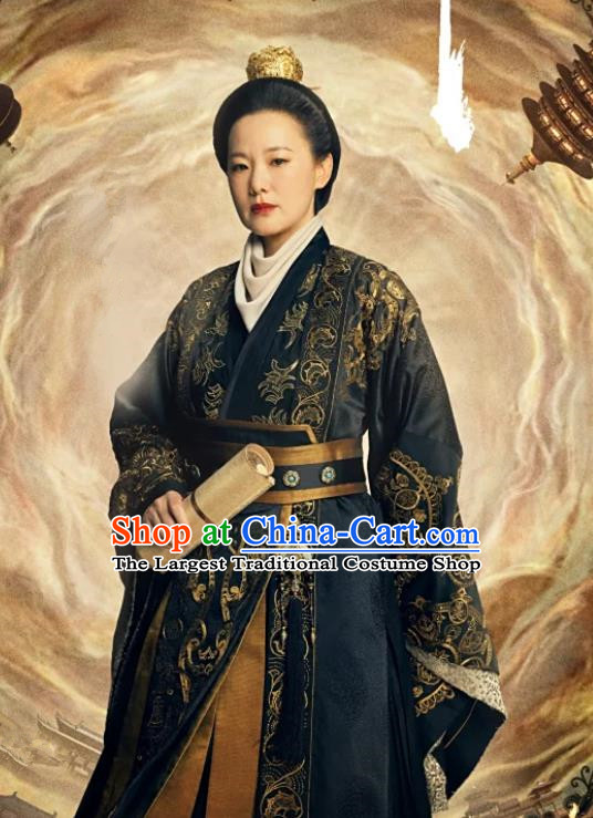 TV Drama Wind Rises in Luoyang Queen Dress Traditional Tang Dynasty Empress Clothing Ancient Chinese Wu Ze Tian Costume