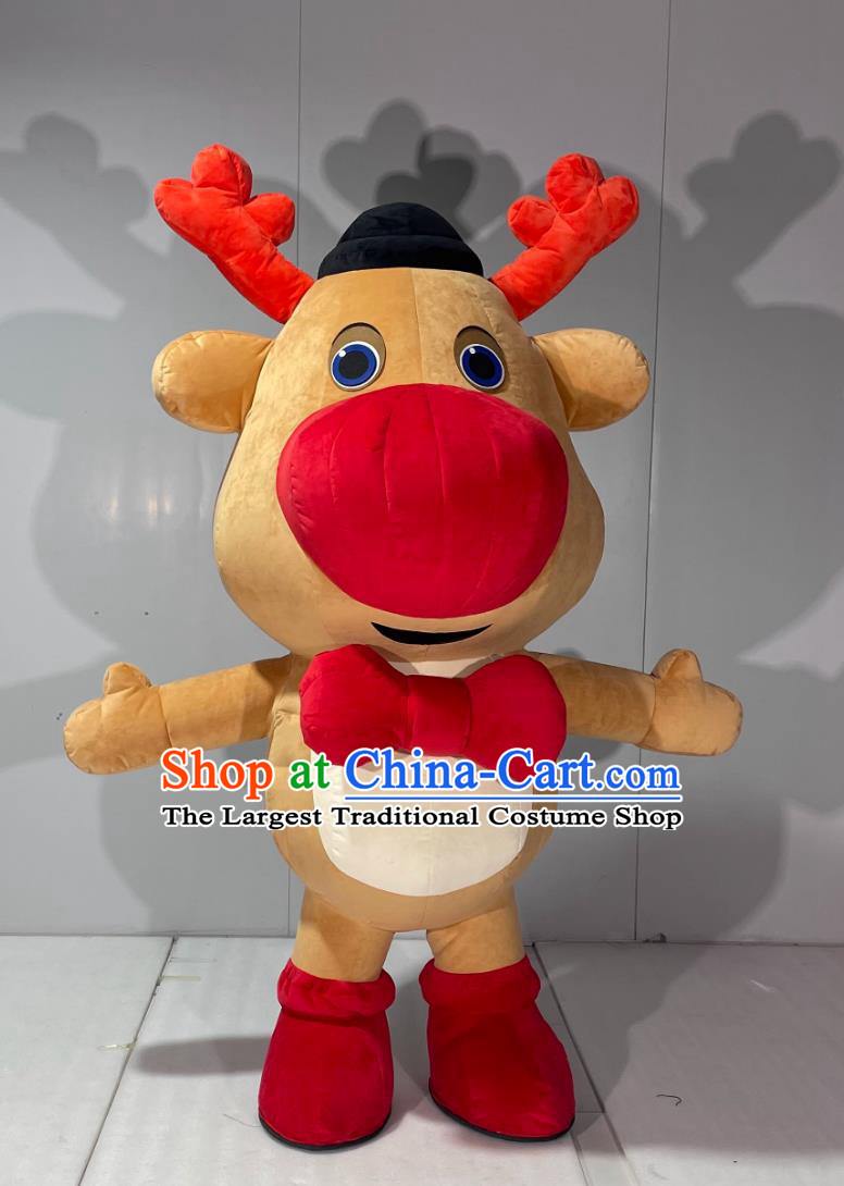 Christmas Reindeer Inflatable Cartoon Costume Halloween Event Performance Mascot Clothing