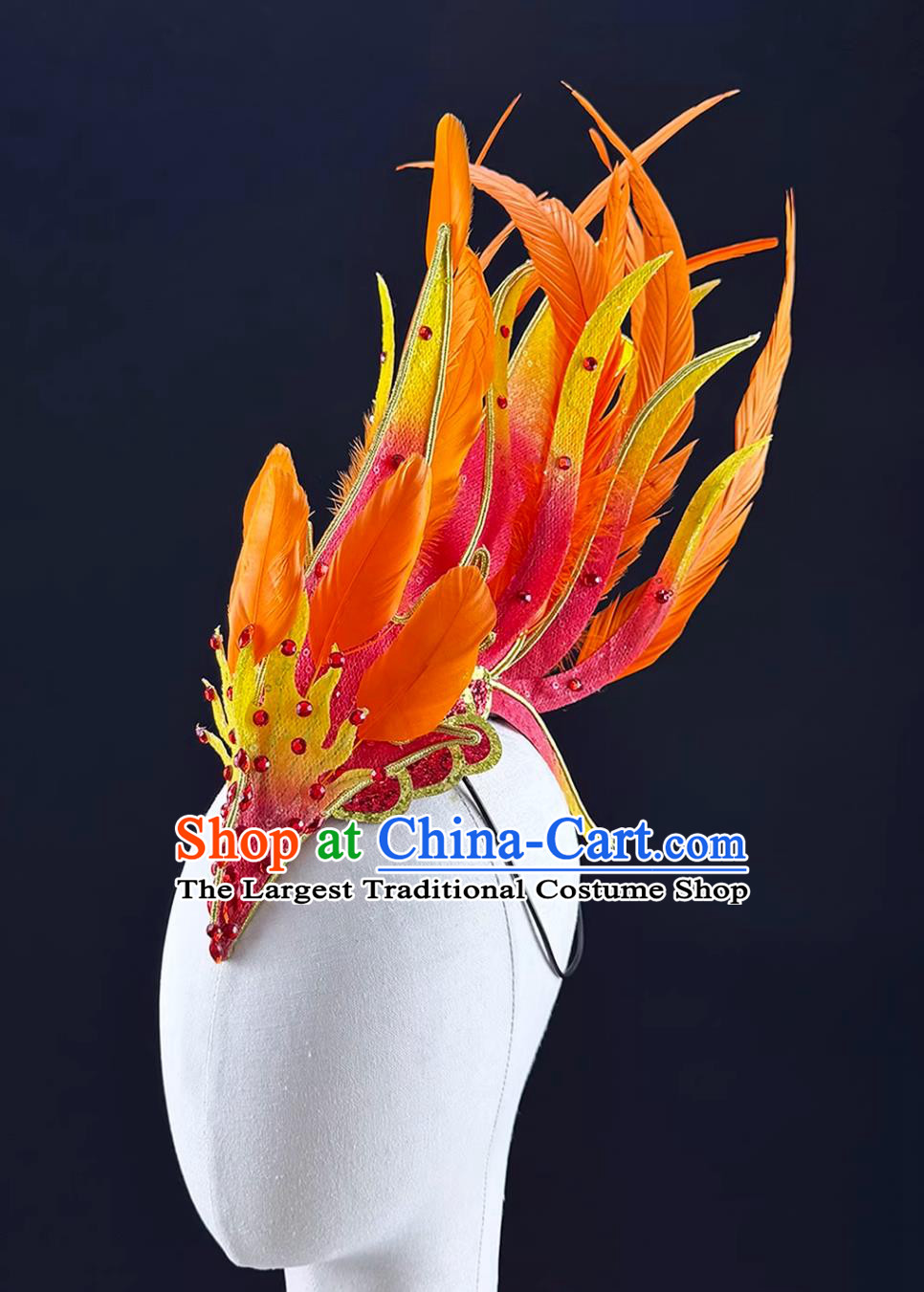 Phoenix Singing At Sunrise Dance Headdress Stage Dance Performance Phoenix Crown