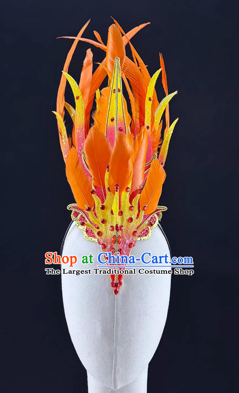 Phoenix Singing At Sunrise Dance Headdress Stage Dance Performance Phoenix Crown