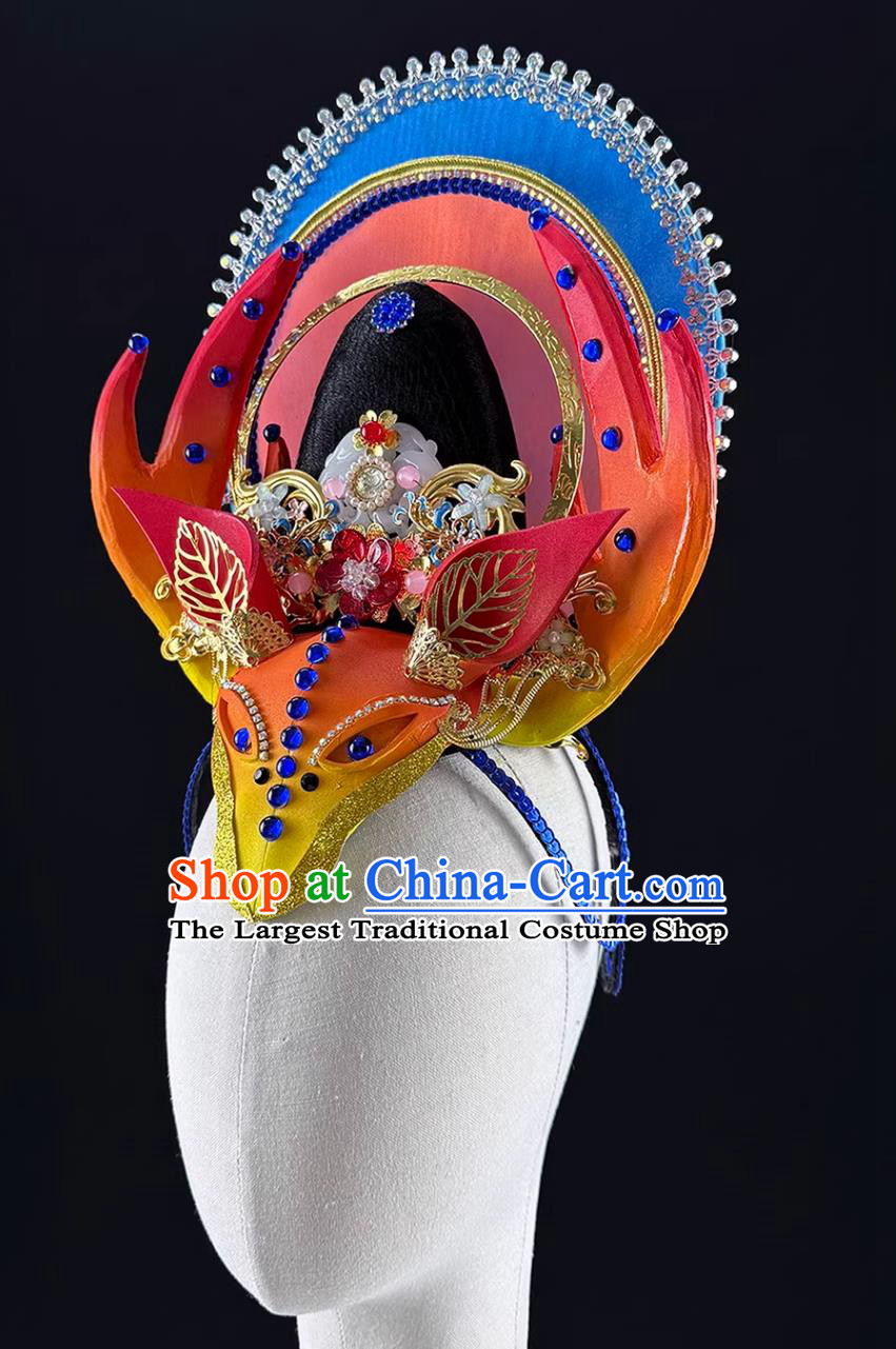 Classical Dunhuang Feitian Dance Divine Deer Headdress Children Stage Performance Headpiece