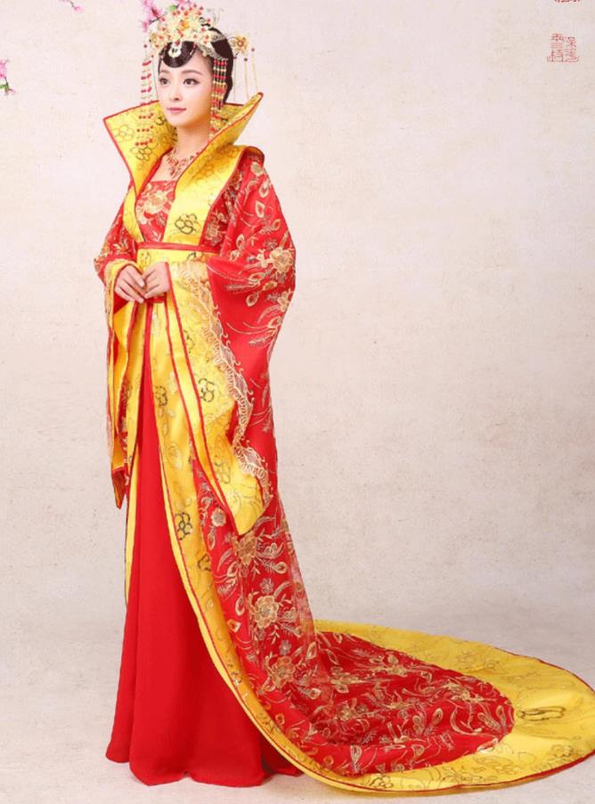 Red Tang Dynasty Princess Hanfu Ancient Chinese Imperial Consort Costume Women Grand Sleeve Dress