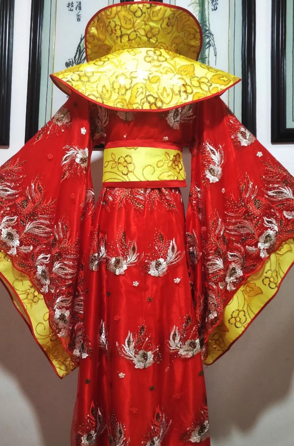 Ancient Chinese Imperial Consort Red Dress Tang Dynasty Princess Costume Women Traditional Large Sleeve Hanfu