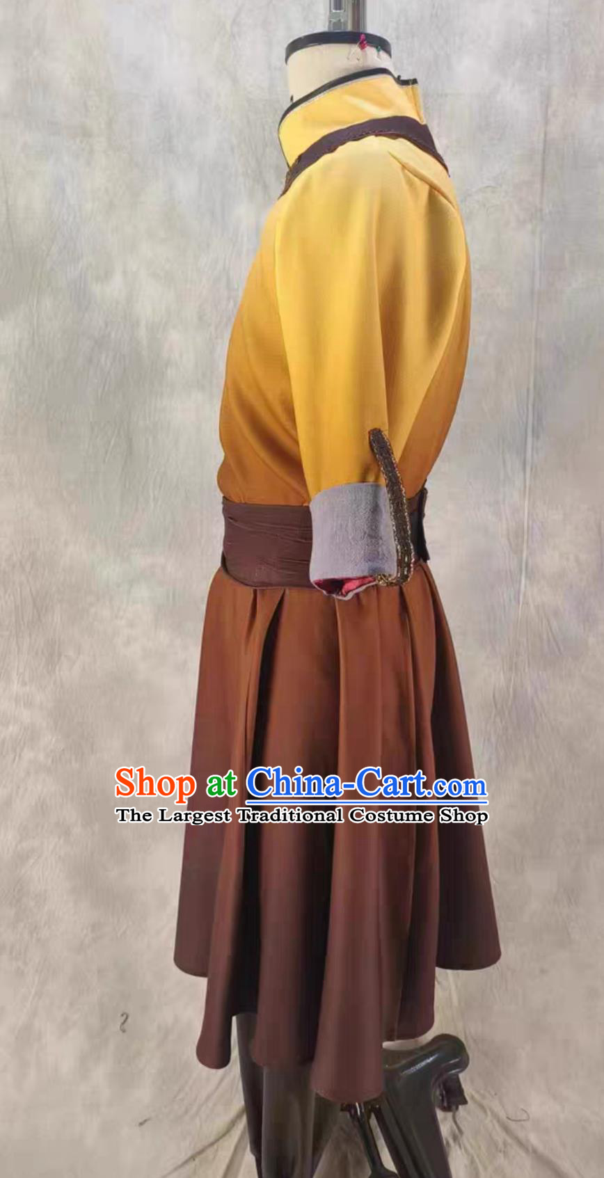 Chinese Mongol Ethnic Stage Performance Costume Mongolian Dance Horse Bell Rings Happiness Song Dancewear for Men