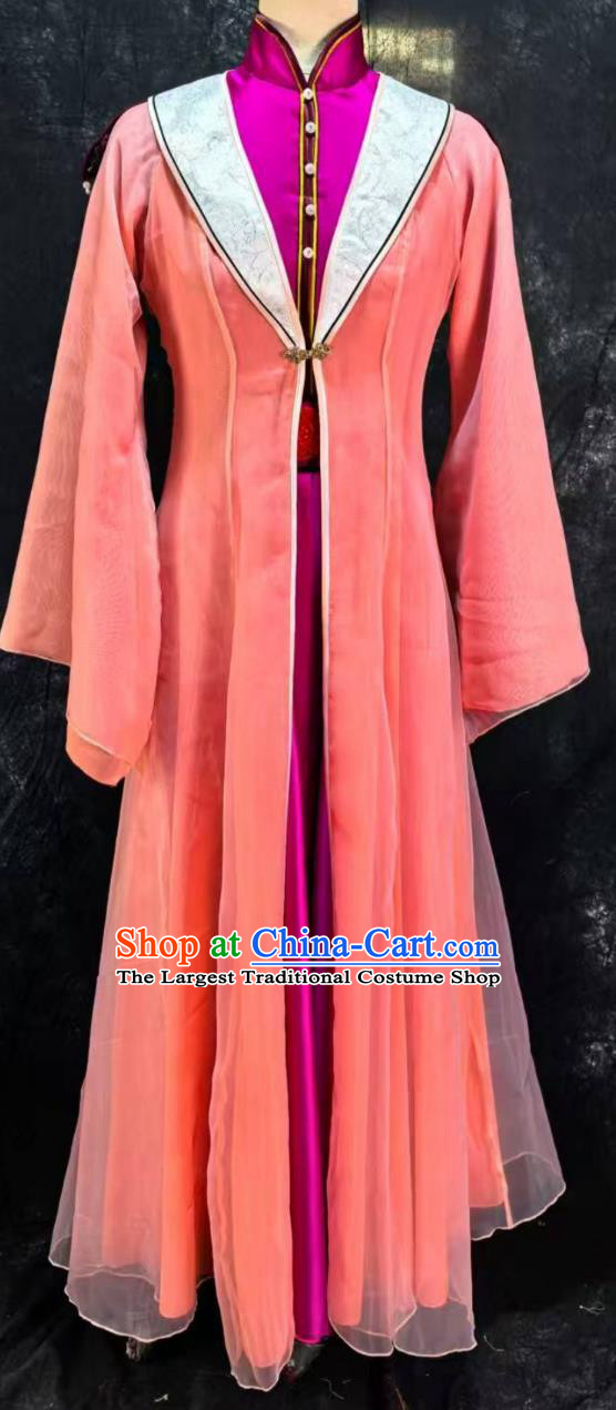 Traditional Chinese Noble Lady Clothing Jia Ying Chun Dress Dream Of The Red Chamber Musical Stage Performance Costume