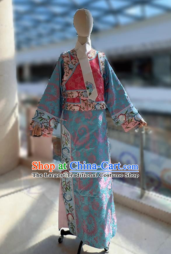 Scarlet Heart Qing Dynasty Palace Lady Gown Liu Shishi Ruoxi Pink Palace Attire Ancient Chinese Manchu Princess Dress