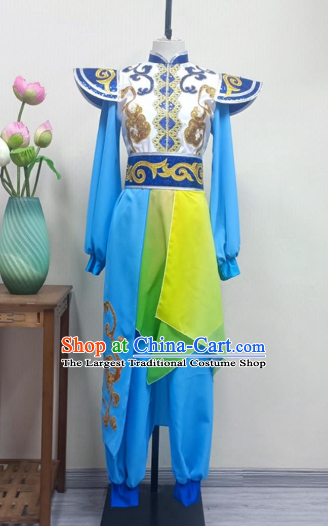Chinese Drum Dance Costume Dragon Dance Waist Drum Opening Ceremony Team Leader Performance Clothing Women Yangko Dance Outfit