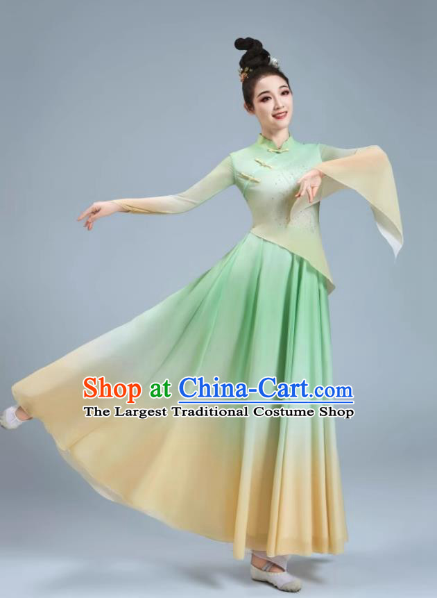 Classic Dance Elegant Chinese Dance Clothing Grand Opening Dance Large Swing Skirt Jasmine Blossom Performance Costume