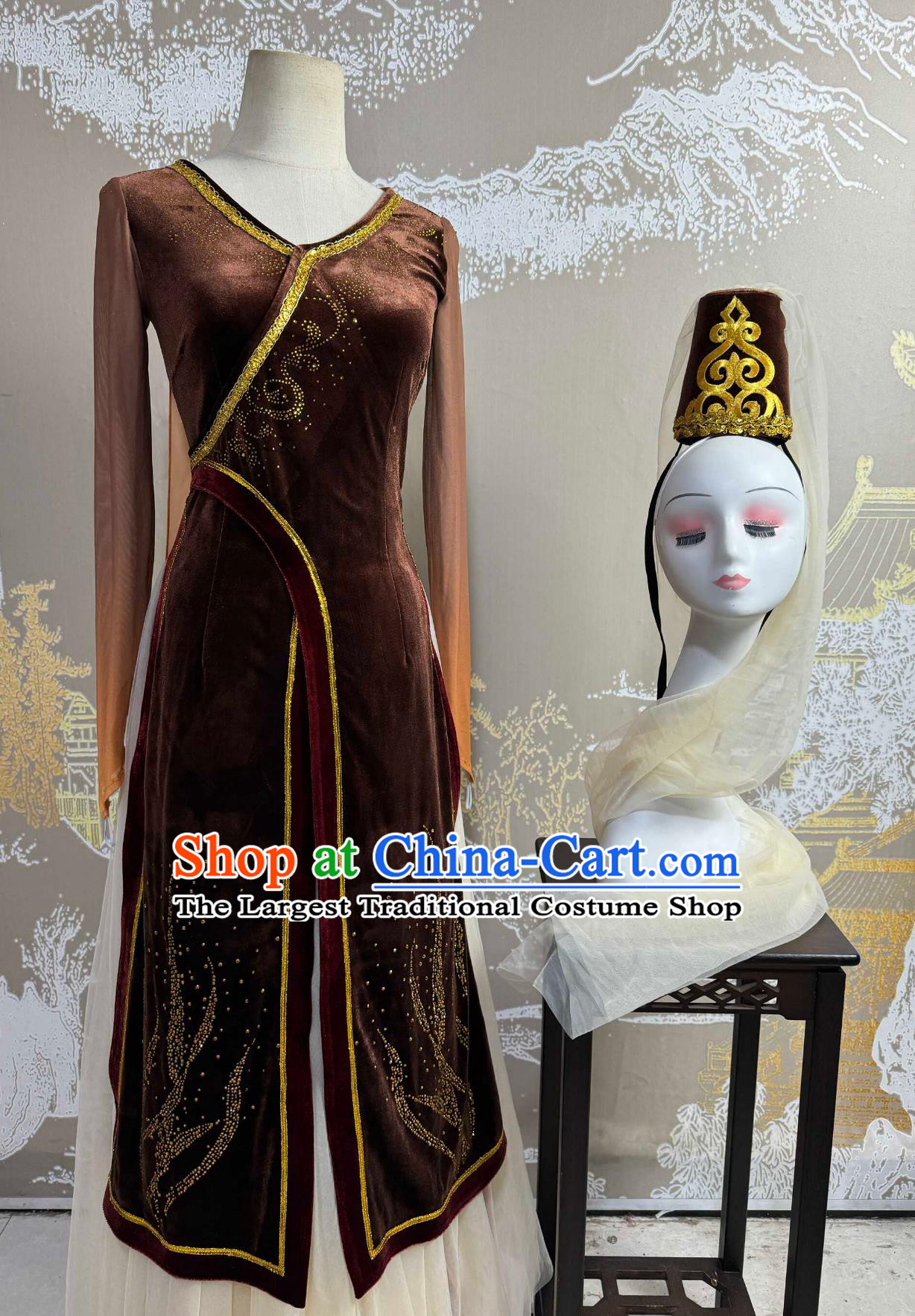 Desert Sand Sea Dance Costume Ethnic Performance Costume
