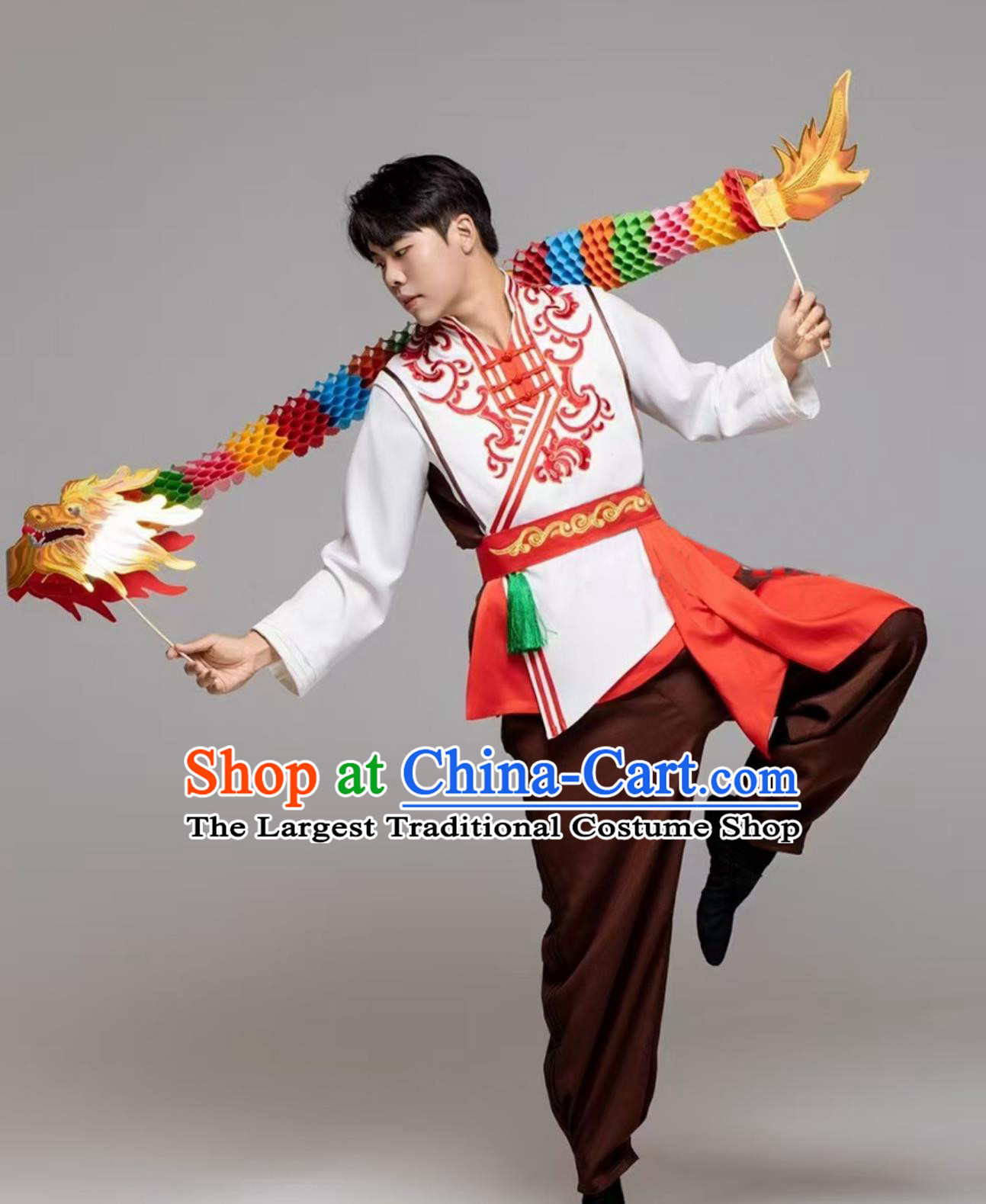Chinese Folk Dance Performance Costume Flying Song Of The Earth Jiaozhou Yangko Farmers Harvest Waist Drum Male Uniform