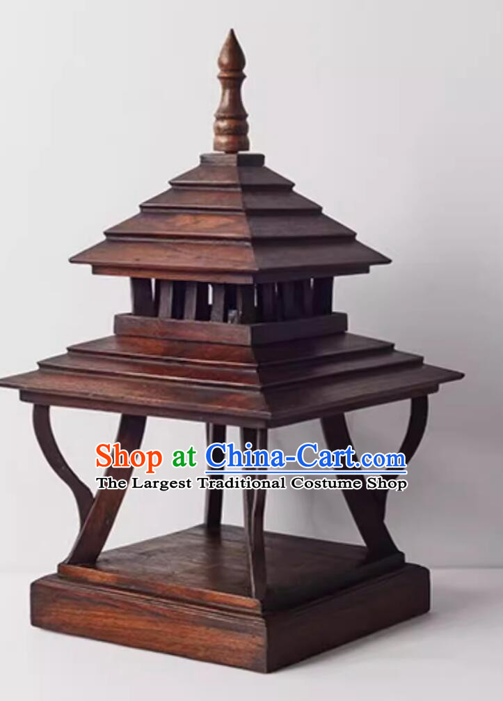 Thai Wood Table Lamp Bedside Lighting Southeast Asian Style Decorative Light