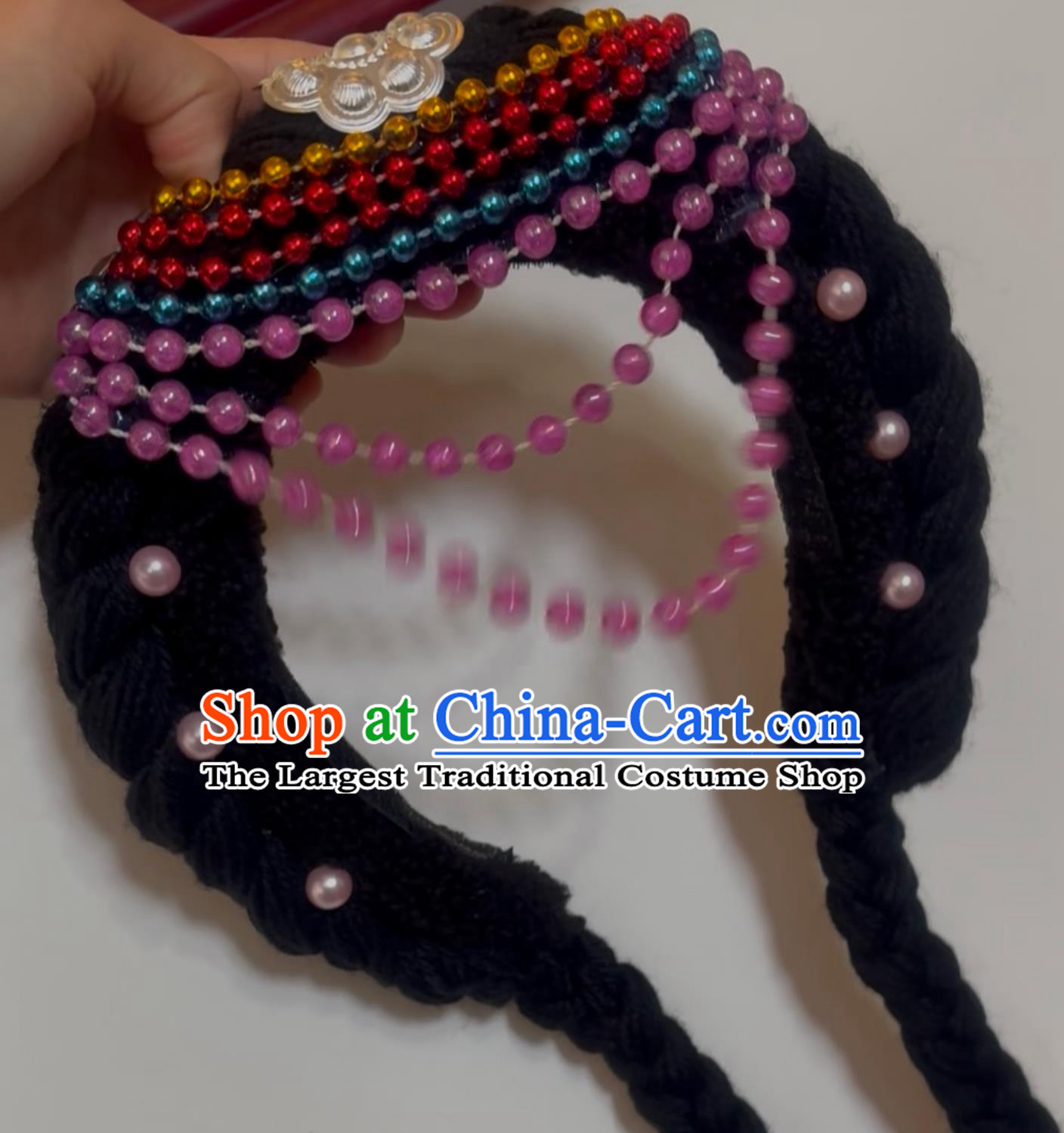 Yunnan Lijiang Naxi Ethnic Daughter Kingdom Headwear Chinese Mosuo Minority Little Moon Hair Hoop