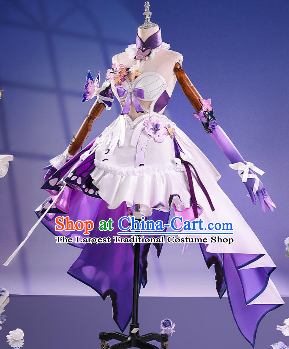 Honkai Star Rail Phantom Butterfly Cosplay Costume Game D Female Outfit Anime Dress Clothing