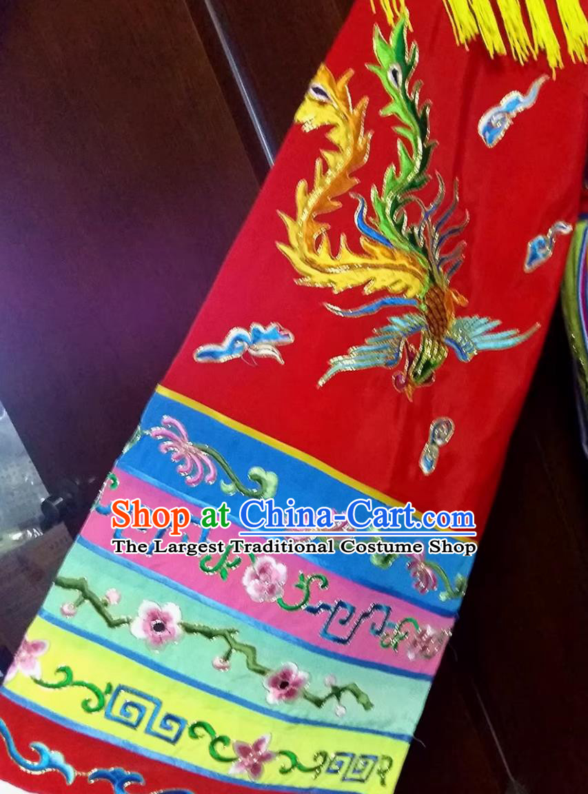 Chinese Peking Opera Hua Tan Costume Colorful Palace Princess Gown Ancient Empress Ribbon Dress