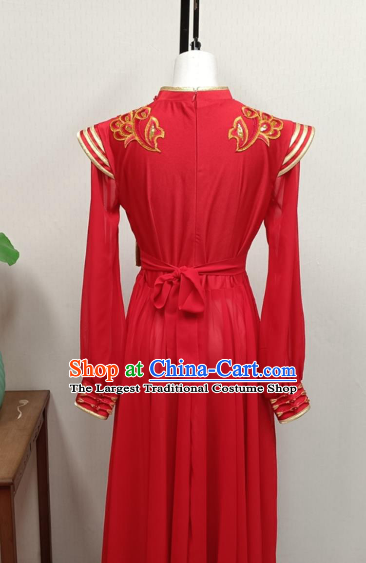 Guangzhou Yingge Dance Fujian God Parade Drum Costume Women Chinese Majestic Drum Team Outfit Festive Performance Attire