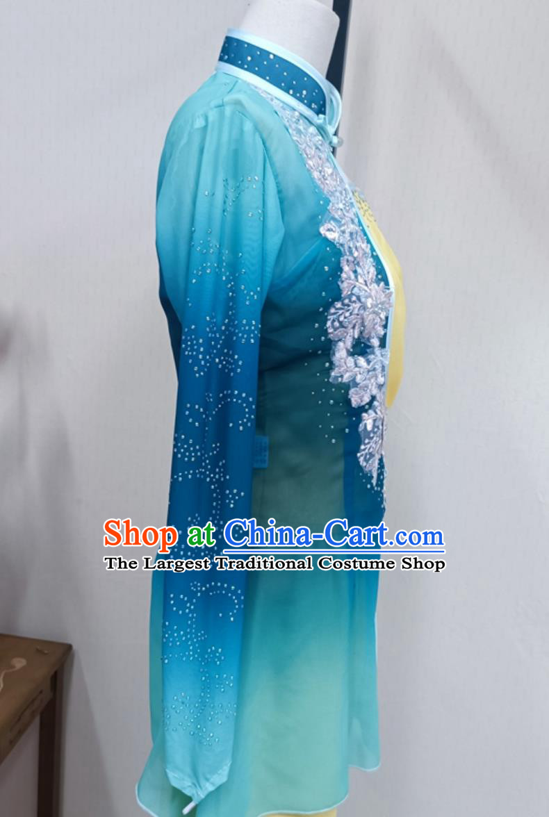 Jiaozhou Yangko Fan Dance Stage Performance Costume Chinese Dance Folk Dance Outfit