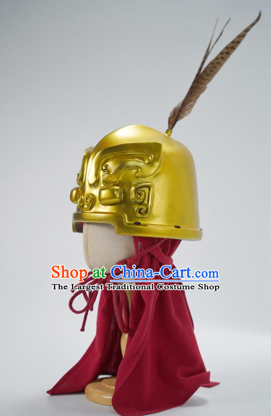Chinese Armor Shang Dynasty Helmet Handmade Resin Material Helmet