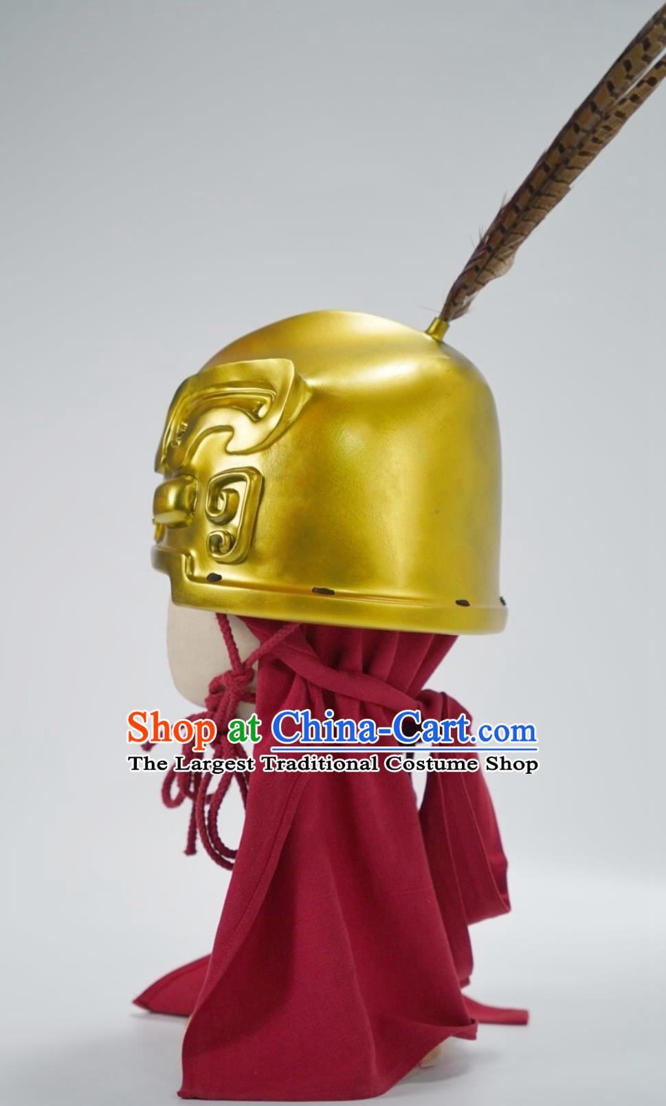 Chinese Armor Shang Dynasty Helmet Handmade Resin Material Helmet