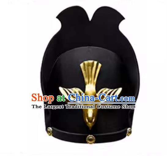 Tang Dynasty Pheasant Feather Official Military Hat Handmade Chinese Ancient Headwear