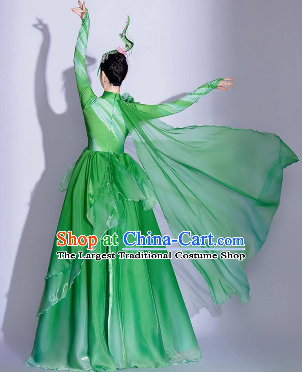 Grand Opening Dance Flared Clothing Performance Costume Women Flowing Modern Dance Dress