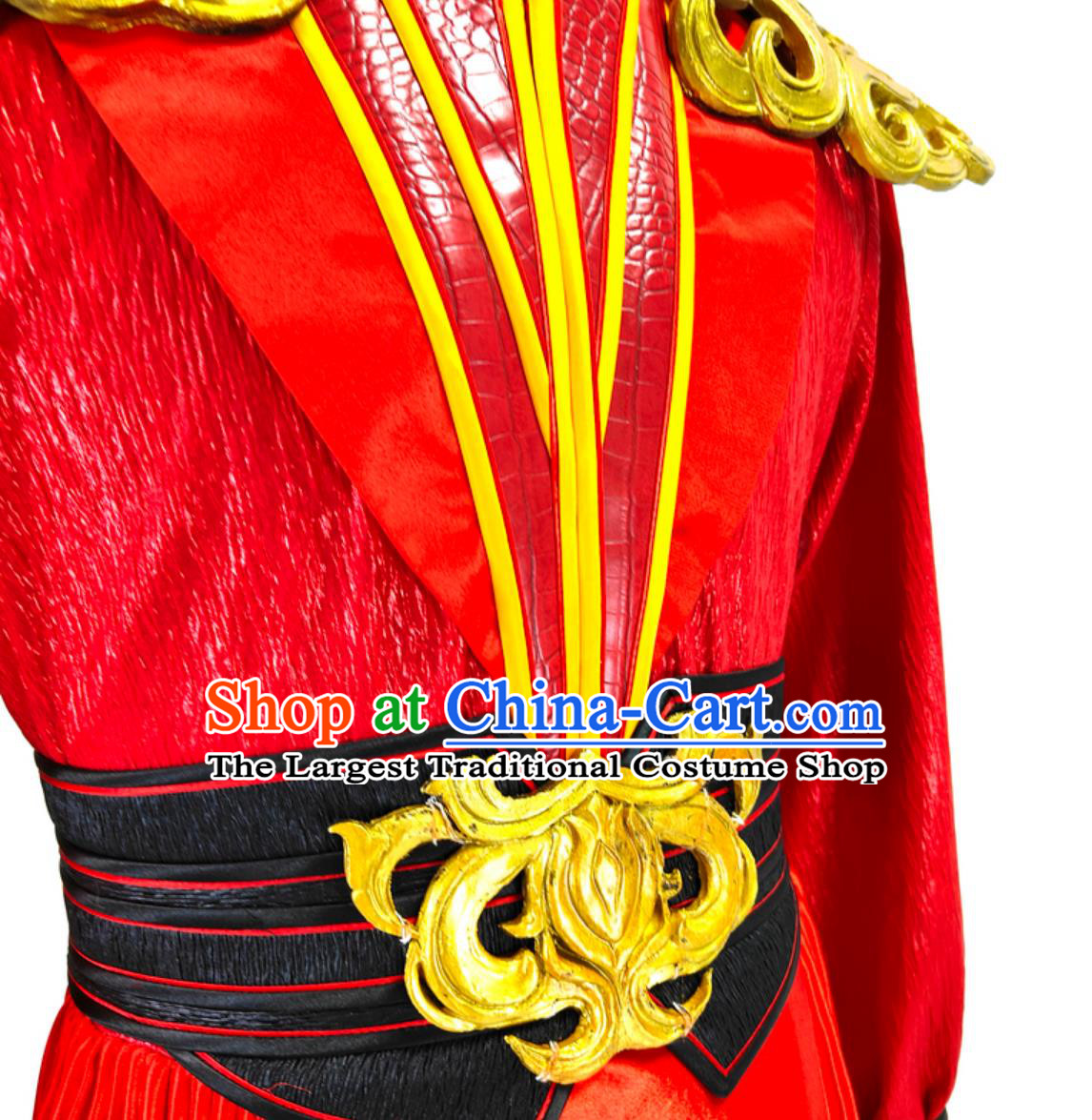 Drum Performance Men Battle Costume Chinese Gala Opening Dance Classical Stage Attire Ancient Style Hero Clothing
