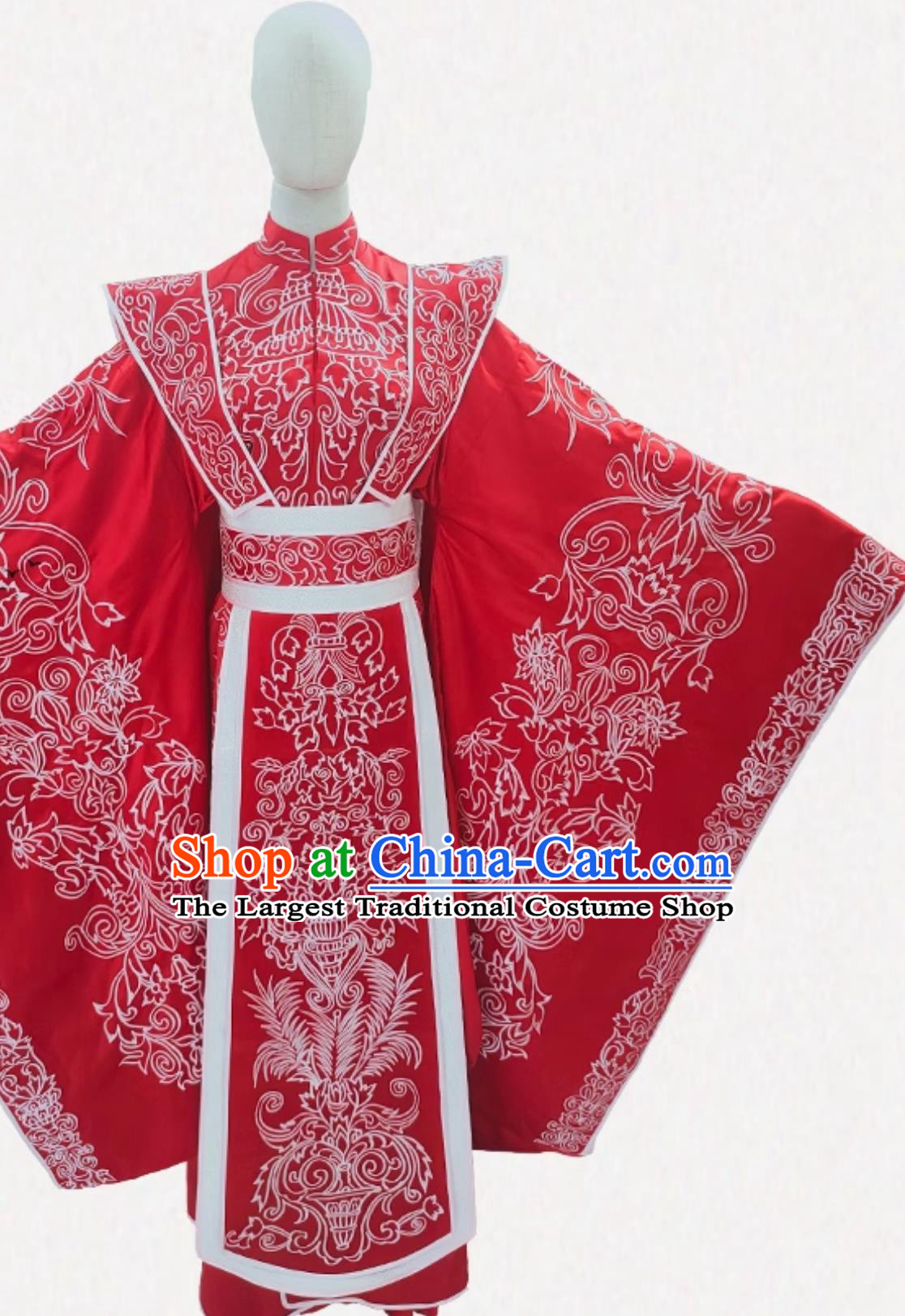 Ancient Chinese Embroidered Wedding Gown Eternal Love of Dream Ming Dynasty Hanfu Dilraba Dilmurat Feng Jiu Wedding Costume