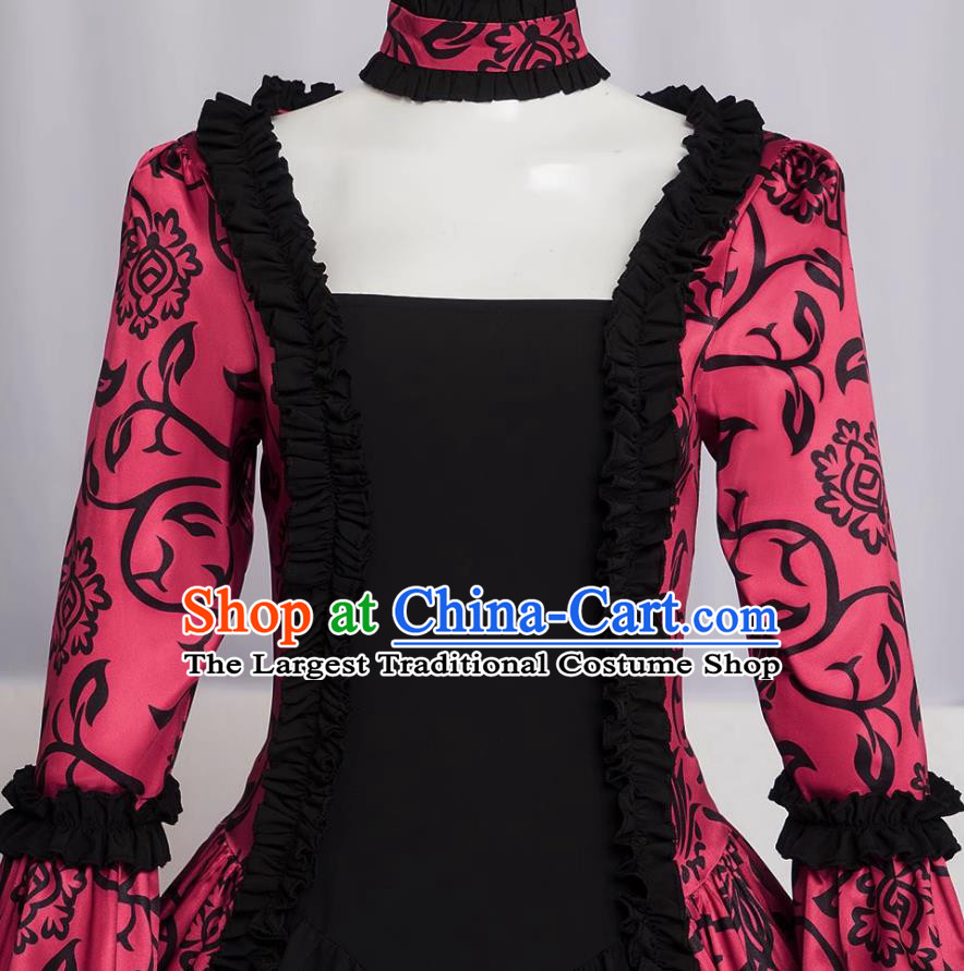 European Medieval Women Royal Court Evening Gown Halloween Party Princess Dress
