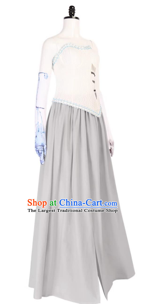 Halloween Ghost Bride Cosplay Costume Wedding Dress Party Outfit