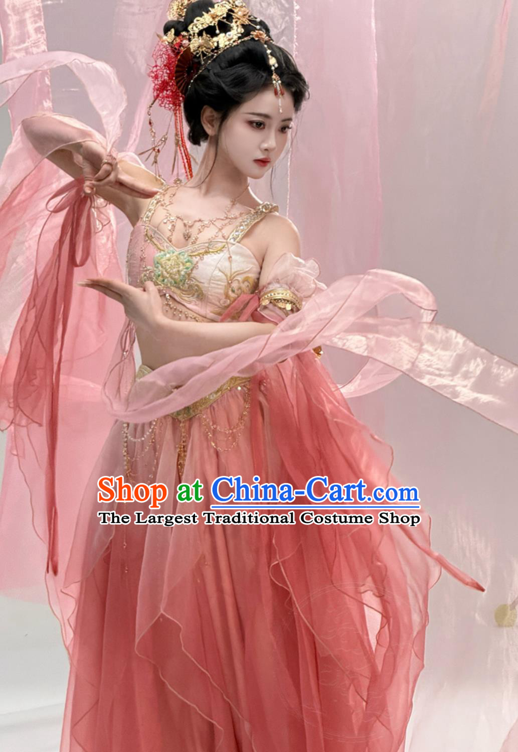 Exotic Western Region Dunhuang Flying Apsaras Dress Chinese Style Maiden Hanfu