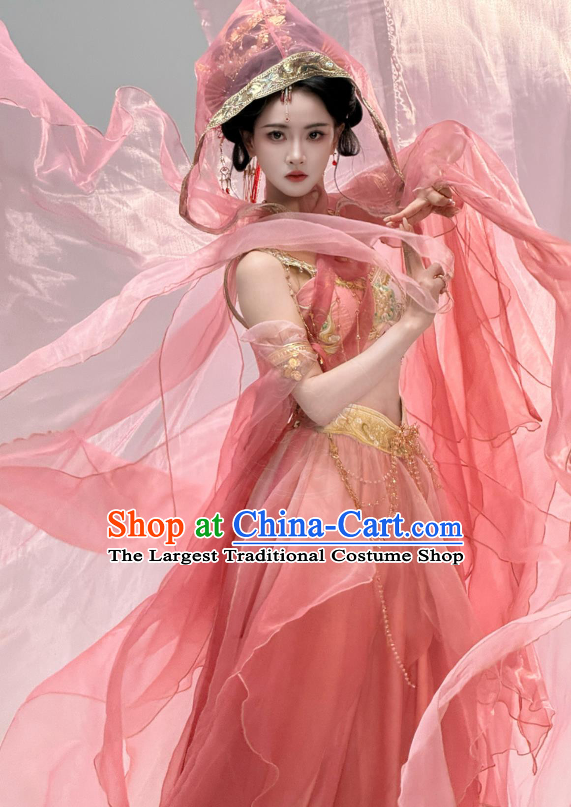 Exotic Western Region Dunhuang Flying Apsaras Dress Chinese Style Maiden Hanfu