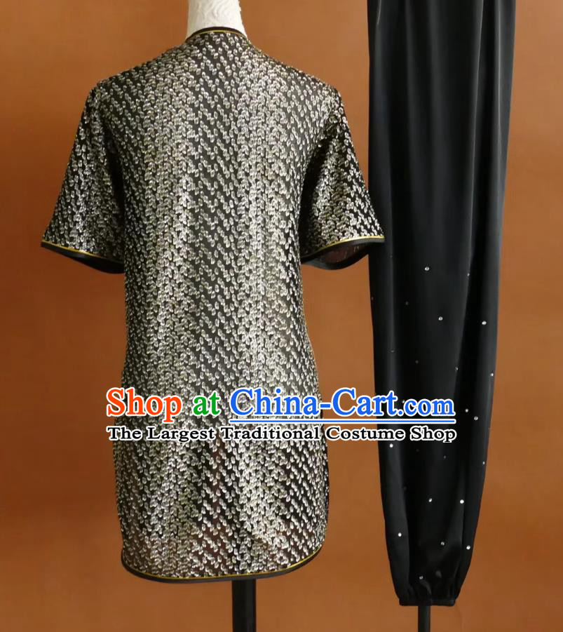 Translucent Martial Arts Costume Professional Kung Fu Competition Uniform Wushu Clothing Nanquan Performance Attire