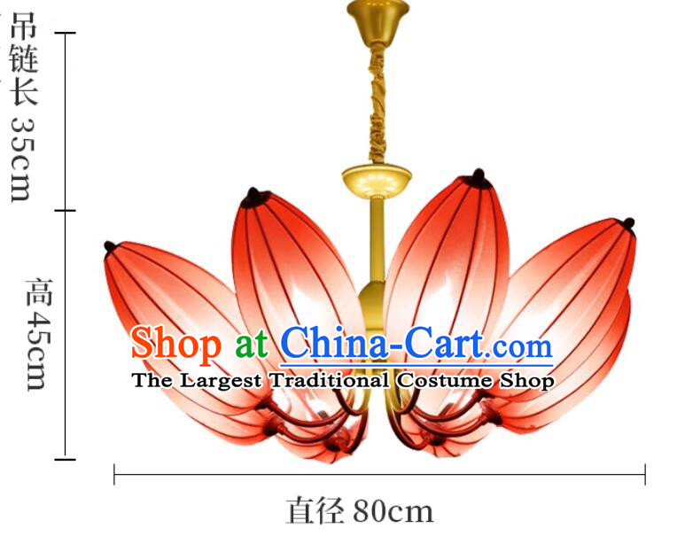Southeast Asian Wrought Iron Chandelier Thai Style Living Room Retro Light Fixture Lamp
